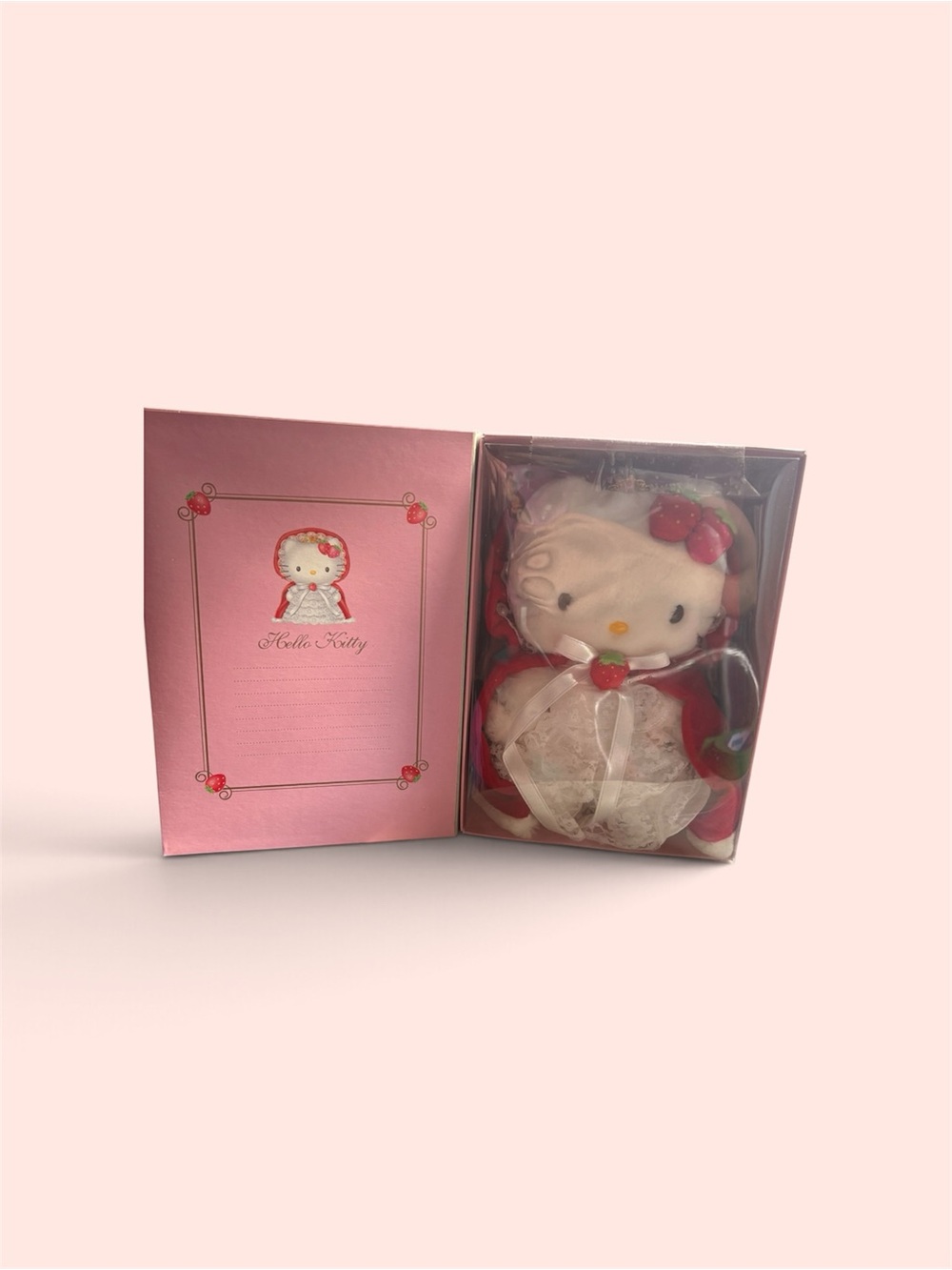 RARE HELLO KITTY STRAWBERRY PRINCESS PLUSH DOLL